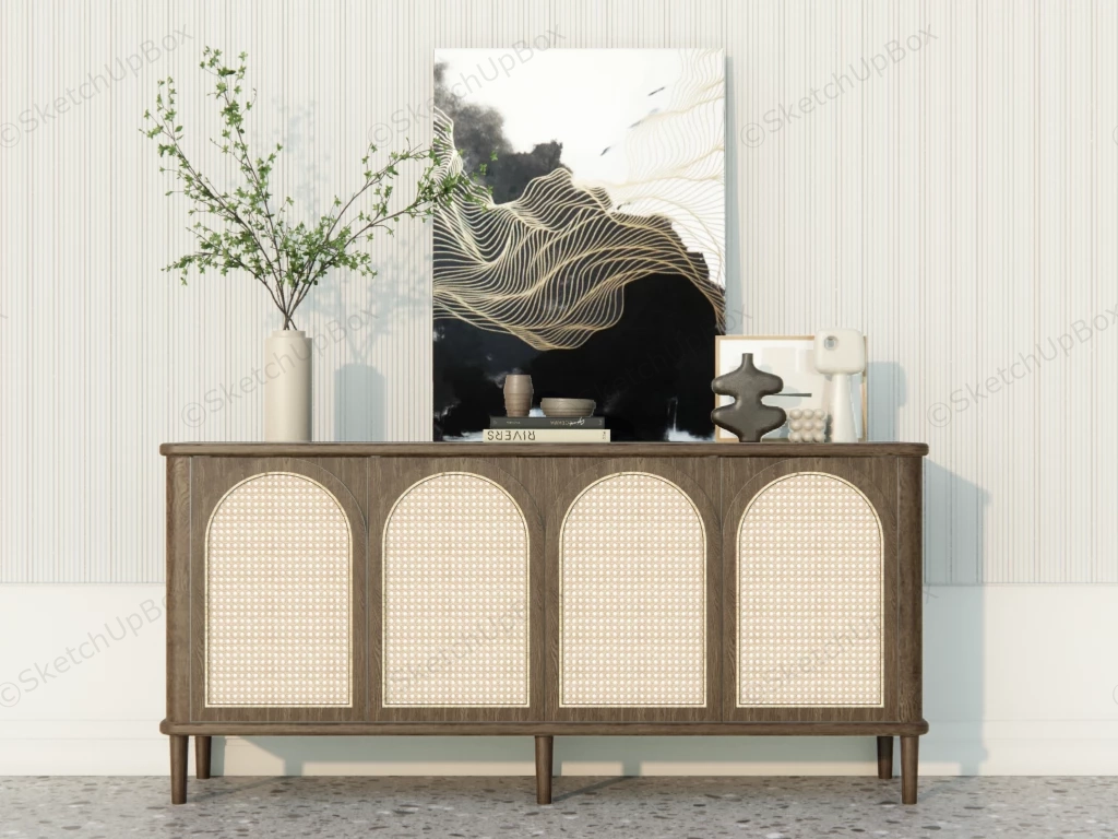 Entryway Console Cabient Decor Idea sketchup model preview - SketchupBox