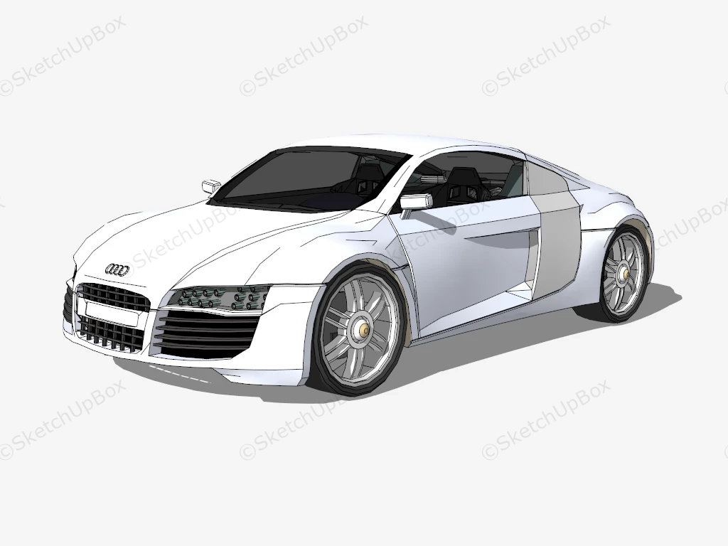 Audi R8 Coupé sketchup model preview - SketchupBox