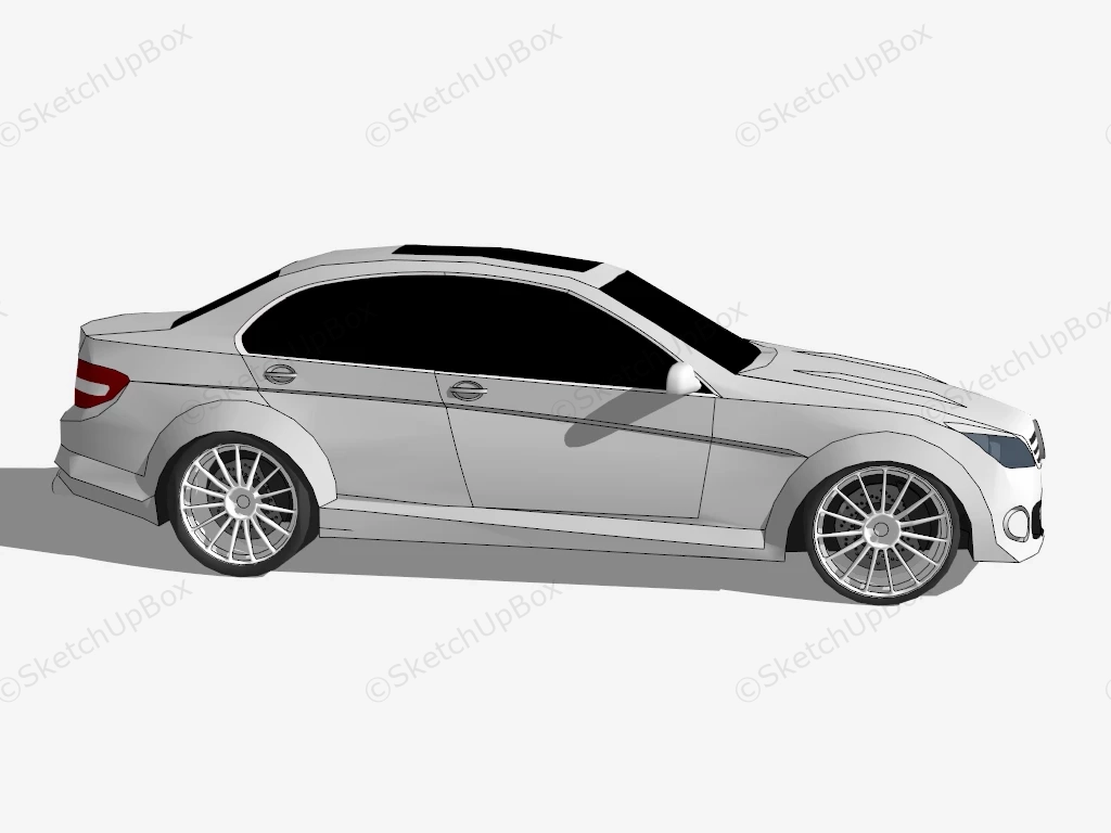 Mercedes Benz C 63 Sedan sketchup model preview - SketchupBox