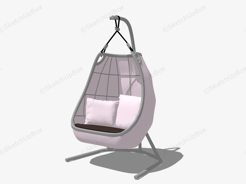 Hanging Swing Egg Chair sketchup model preview - SketchupBox