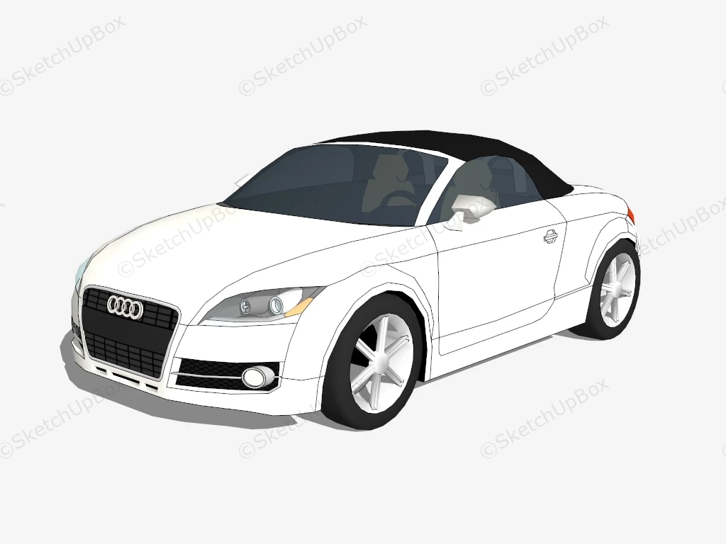 Audi TT Roadster sketchup model preview - SketchupBox