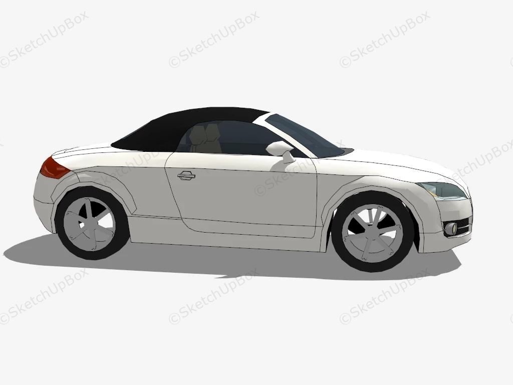 Audi TT Roadster sketchup model preview - SketchupBox