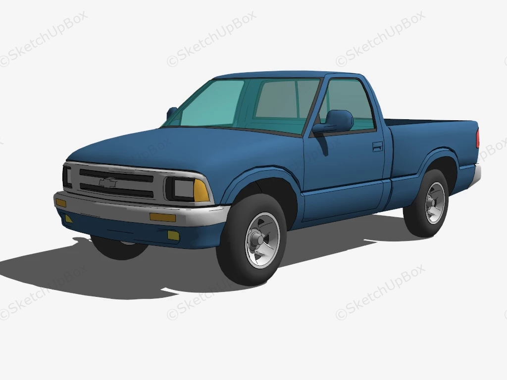 Chevrolet S 10 Pickup sketchup model preview - SketchupBox