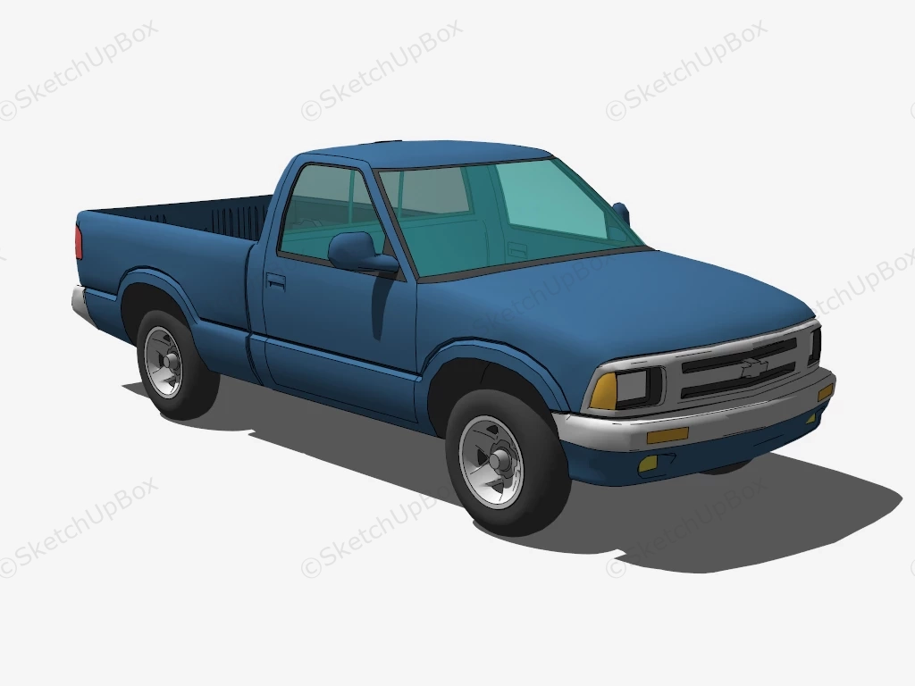 Chevrolet S 10 Pickup sketchup model preview - SketchupBox