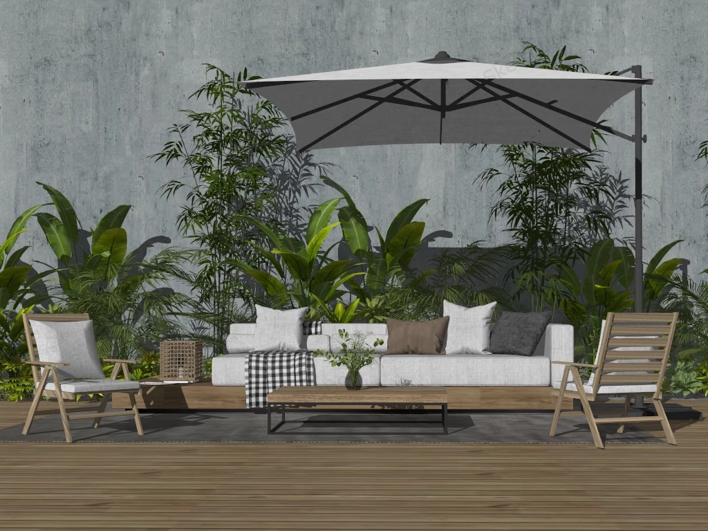 Patio Gardening Ideas sketchup model preview - SketchupBox