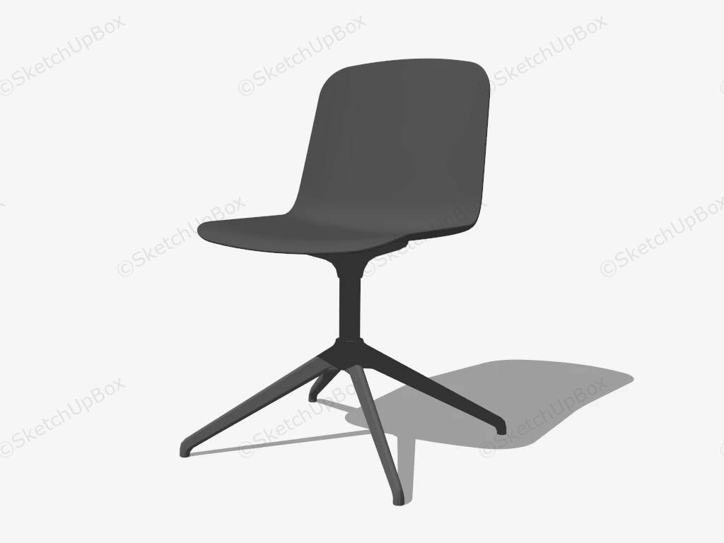 Armless Task Chair sketchup model preview - SketchupBox