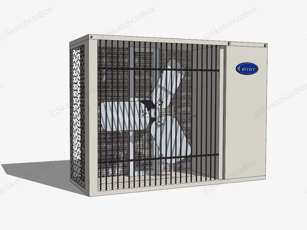 Carrier Wall Split Air Conditioner sketchup model preview - SketchupBox