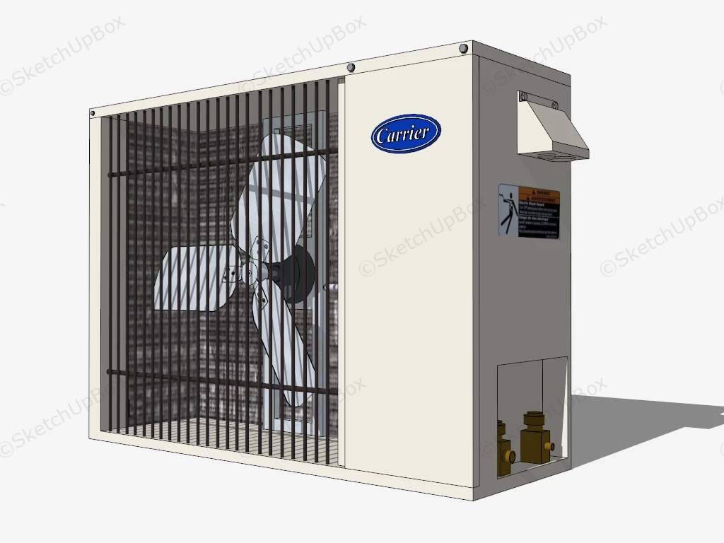 Carrier Wall Split Air Conditioner sketchup model preview - SketchupBox