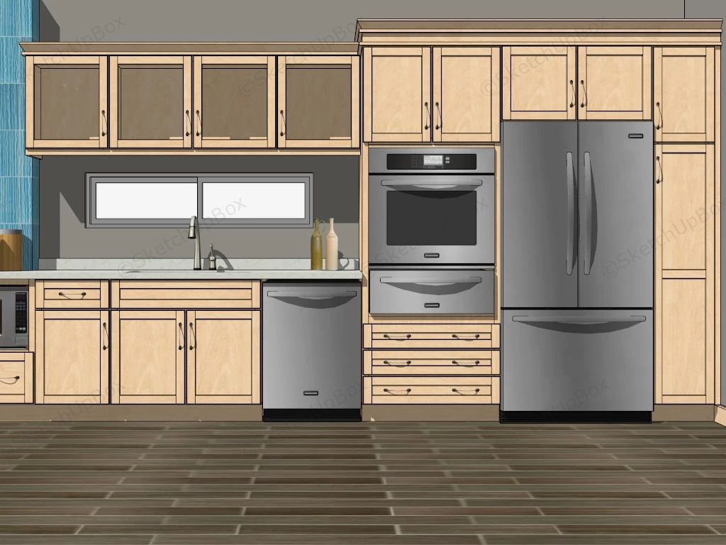 Retro Kitchen Designs sketchup model preview - SketchupBox