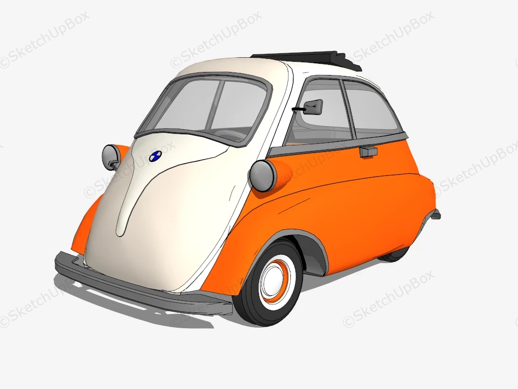 BMW Isetta 300 sketchup model preview - SketchupBox