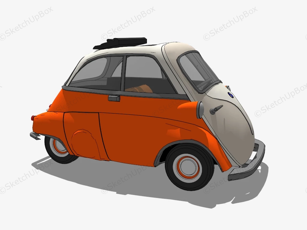 BMW Isetta 300 sketchup model preview - SketchupBox