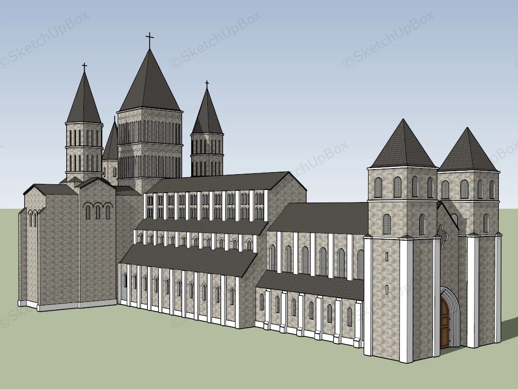 Gothic Period Architecture sketchup model preview - SketchupBox