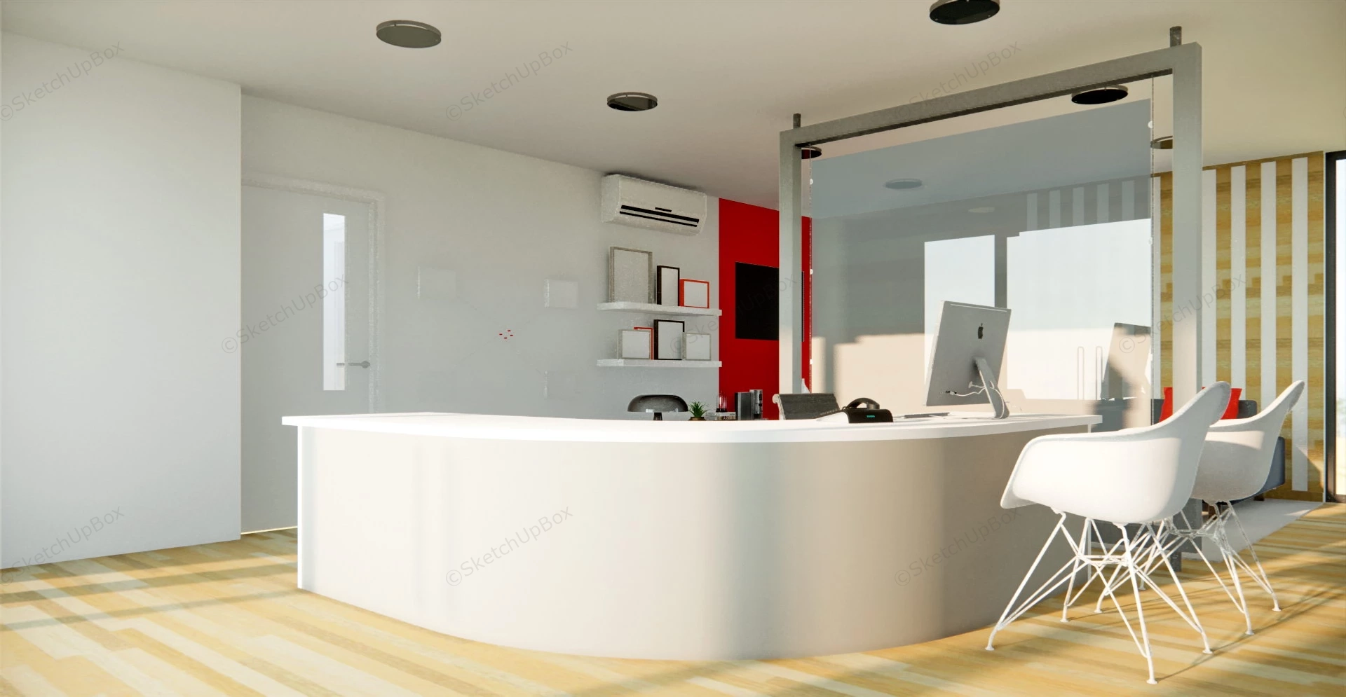 Small Office Interior Design Ideas sketchup model preview - SketchupBox