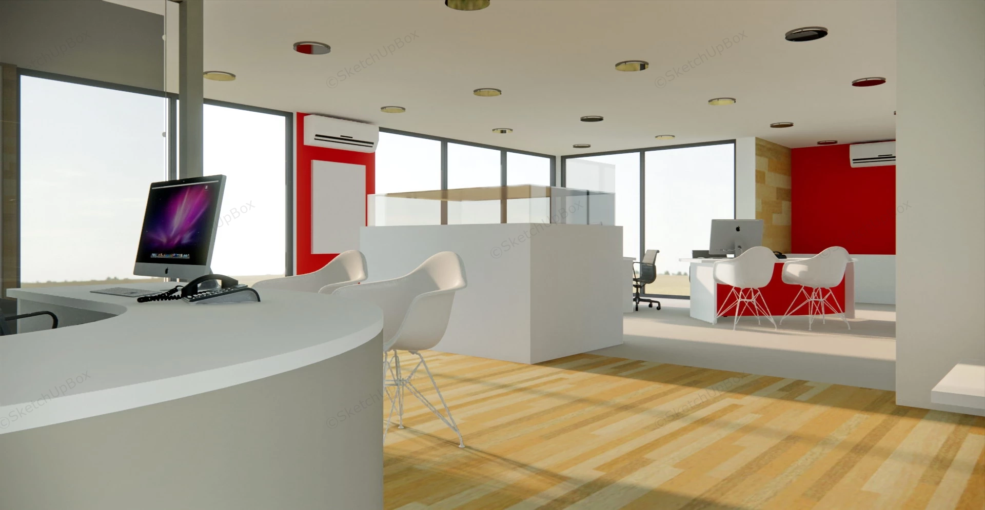 Small Office Interior Design Ideas sketchup model preview - SketchupBox