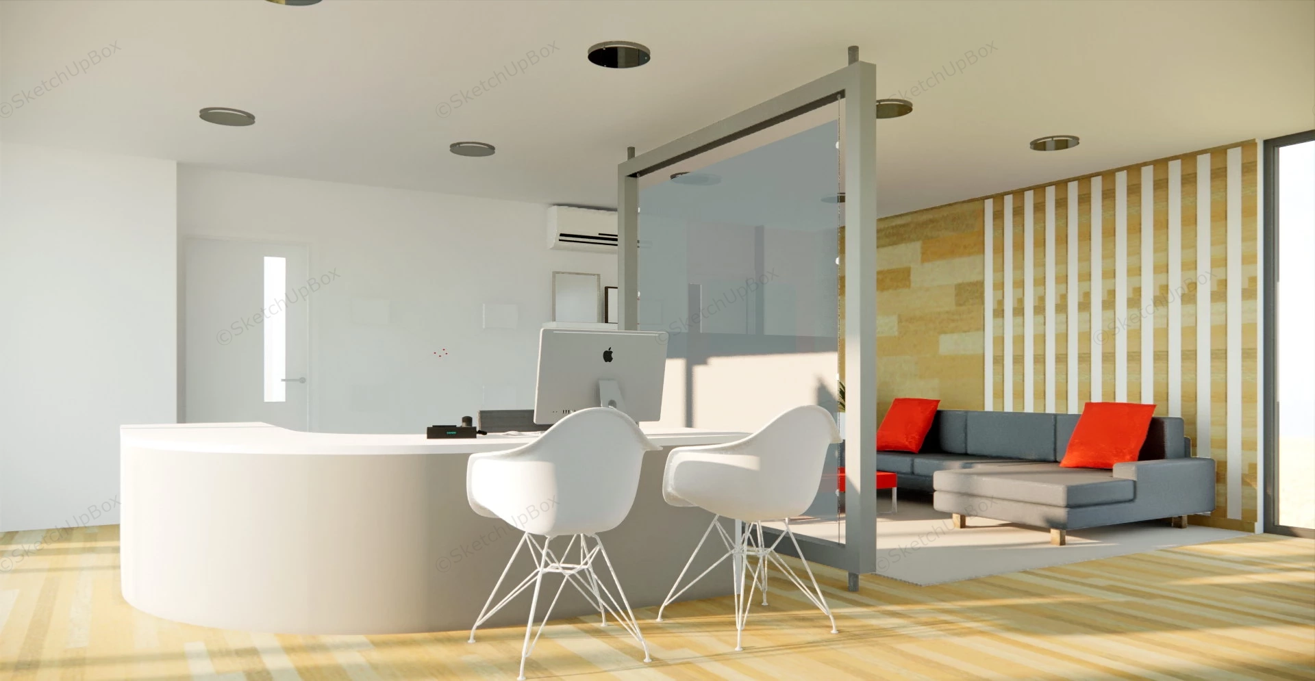 Small Office Interior Design Ideas sketchup model preview - SketchupBox