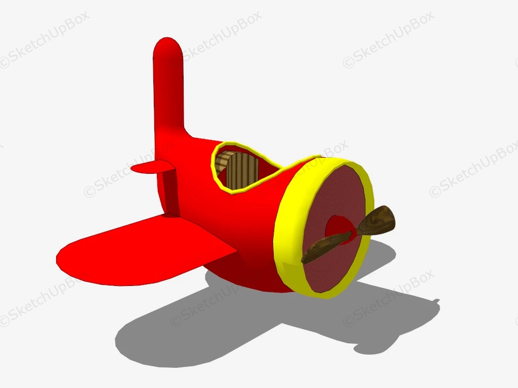 Kids Airplane Riding Toy sketchup model preview - SketchupBox