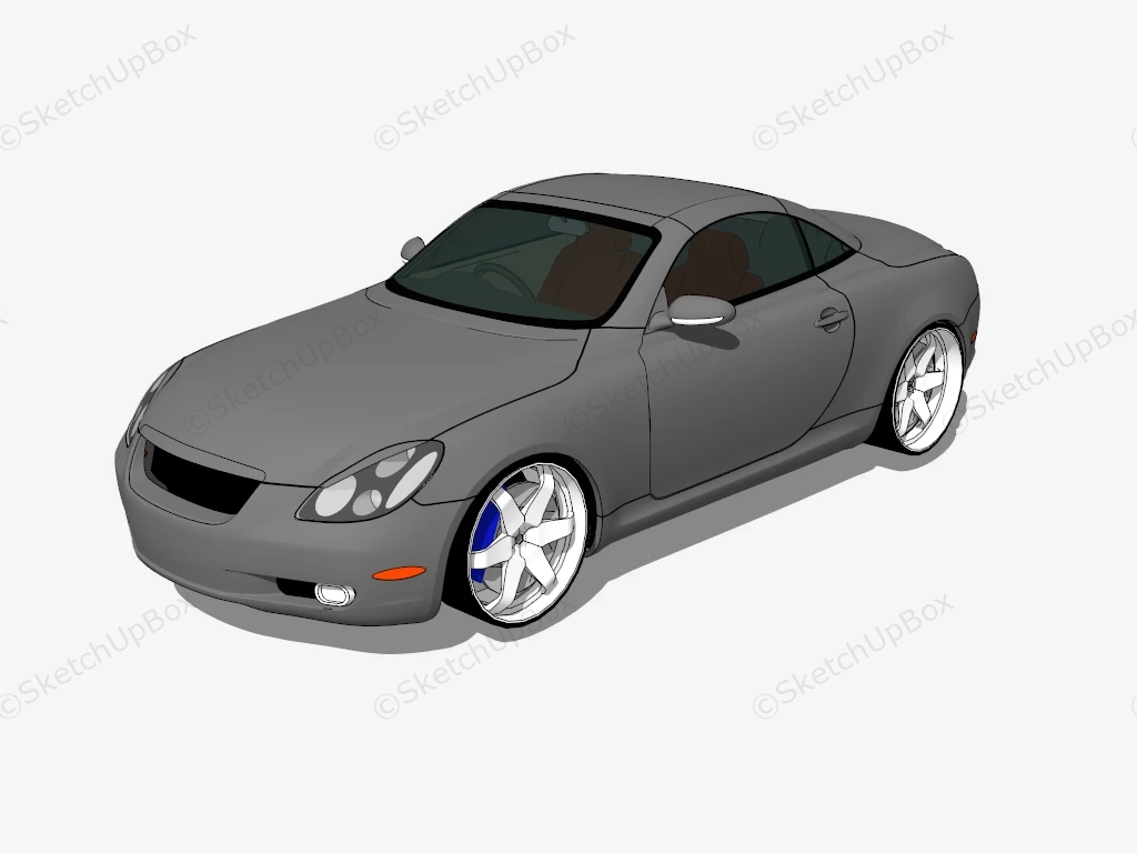 Lexus SC 430 sketchup model preview - SketchupBox