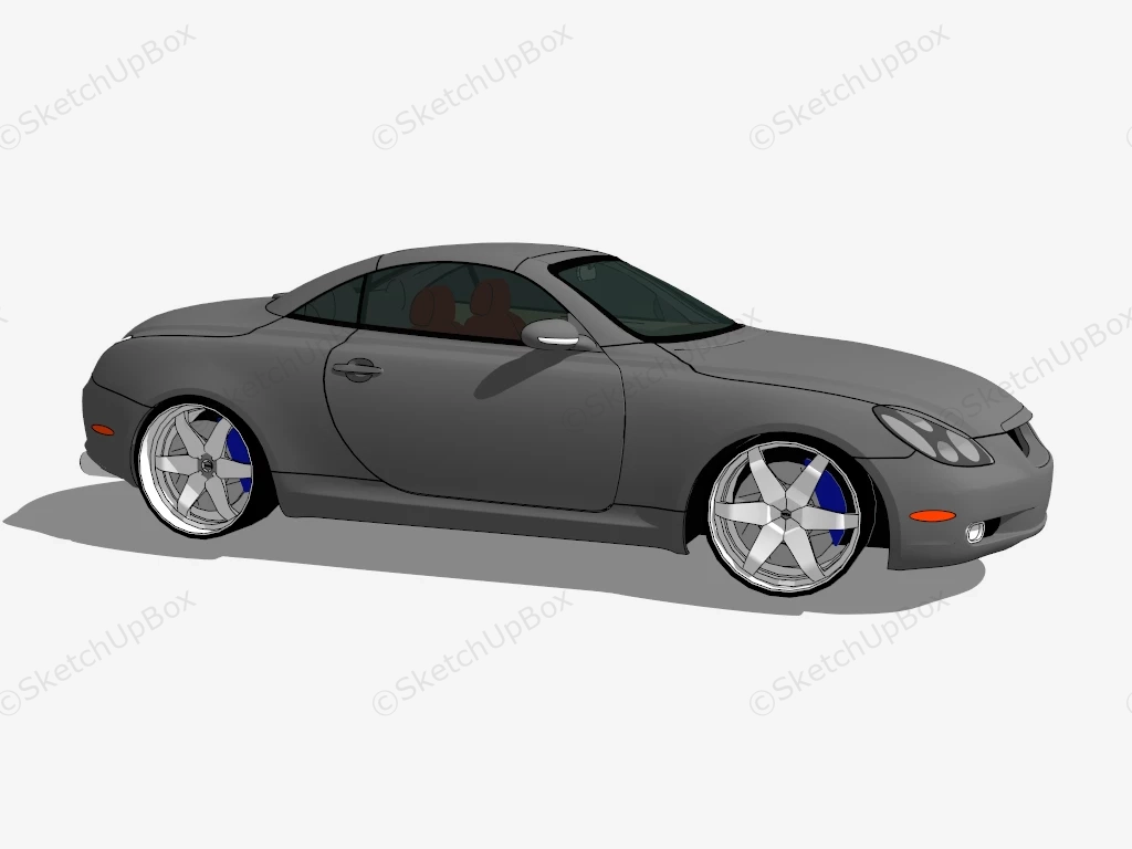 Lexus SC 430 sketchup model preview - SketchupBox