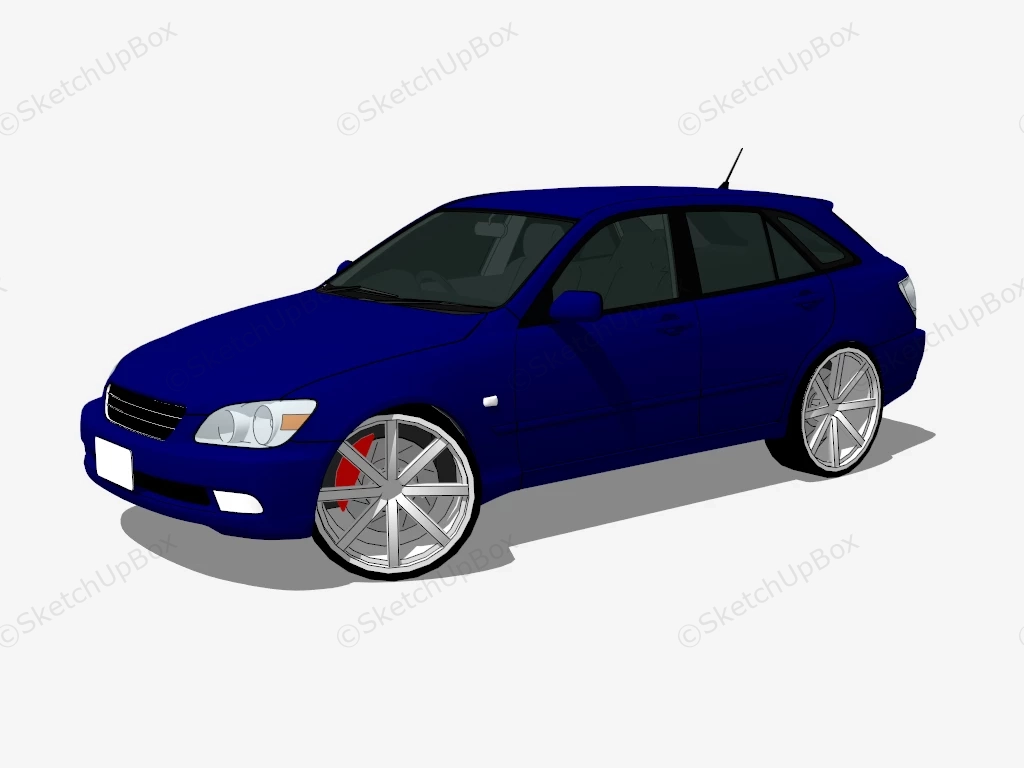 Toyota Altezza Hatchback sketchup model preview - SketchupBox