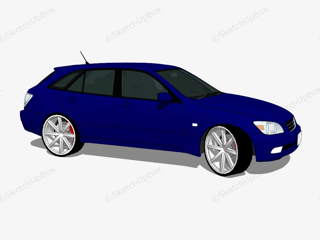 Toyota Altezza Hatchback sketchup model preview - SketchupBox