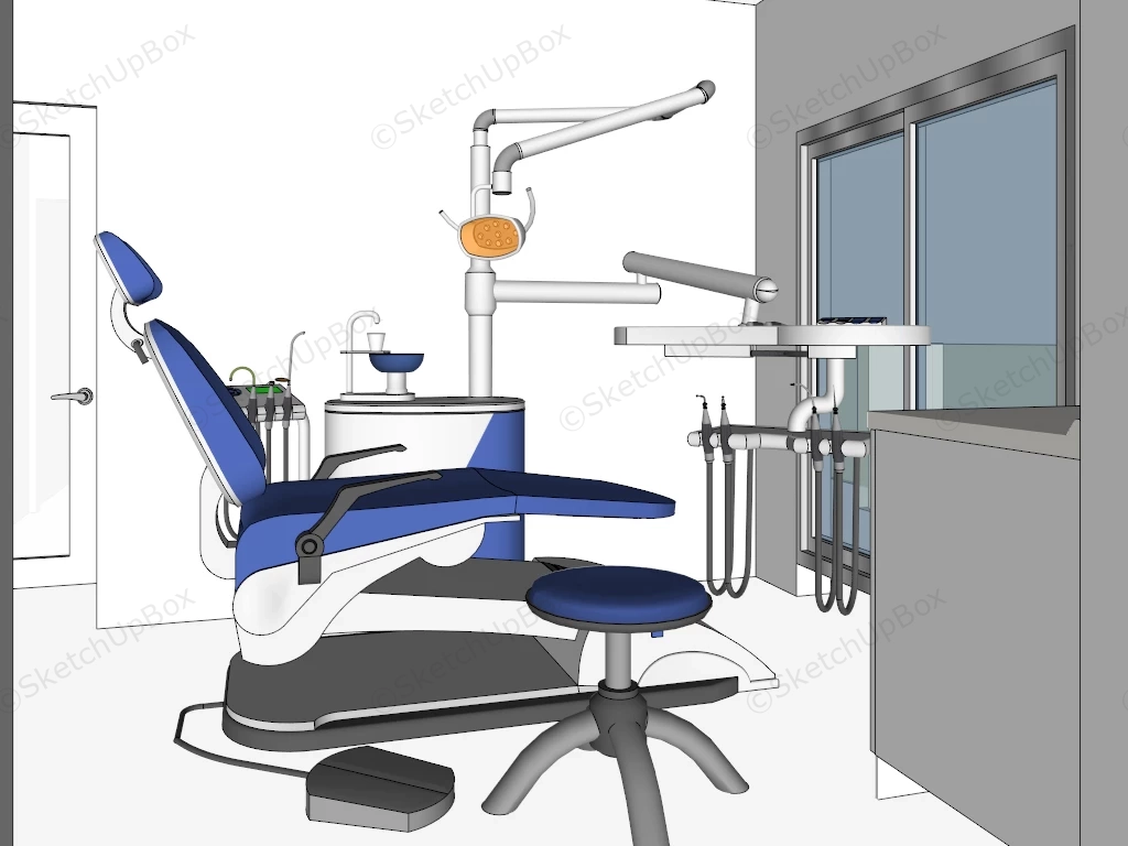 Dental Clinic Interior Design sketchup model preview - SketchupBox