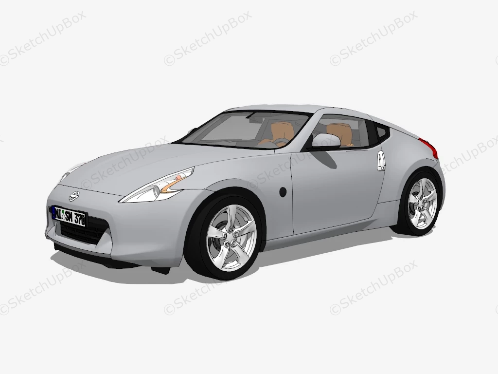 Nissan 370Z Coupé sketchup model preview - SketchupBox