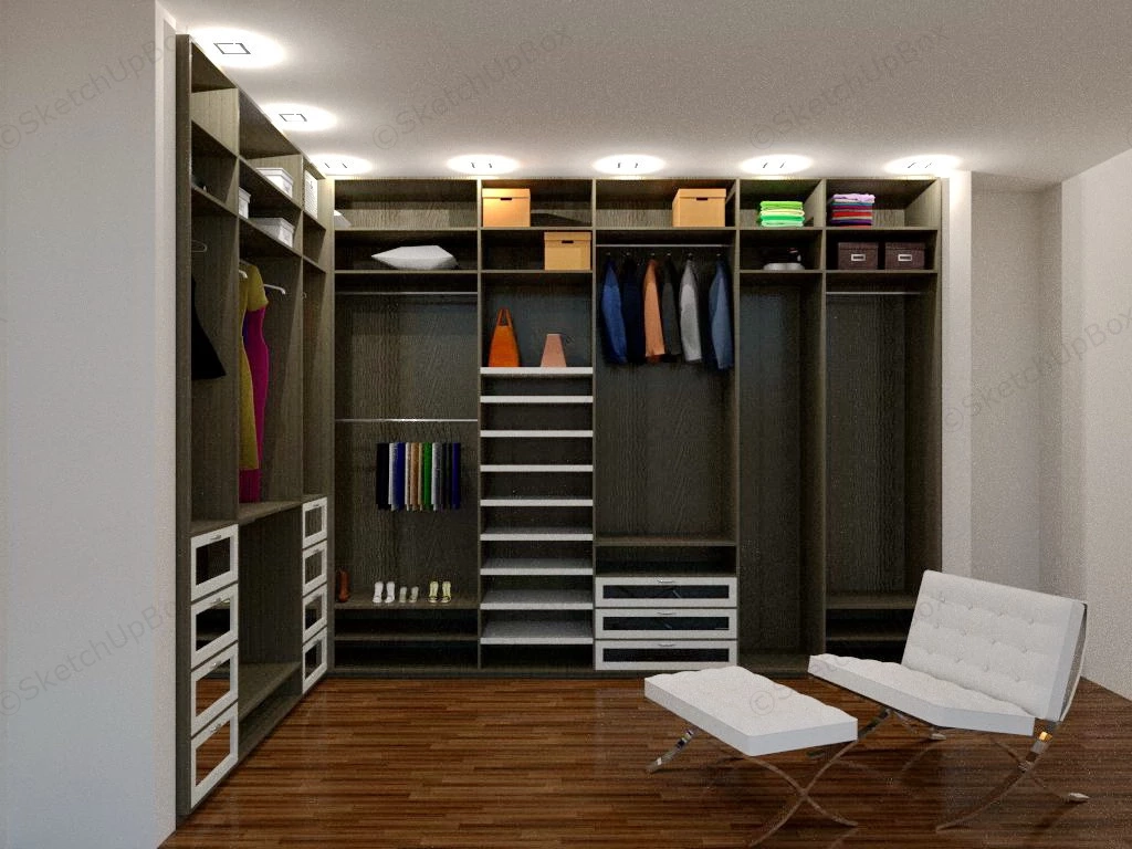 Small Dressing Room Ideas sketchup model preview - SketchupBox