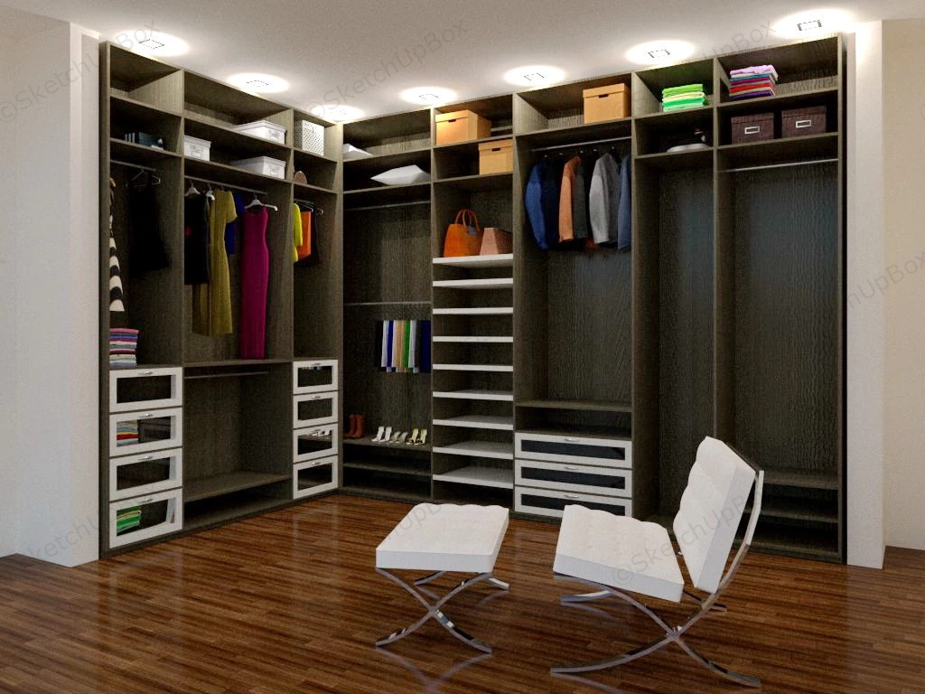 Small Dressing Room Ideas sketchup model preview - SketchupBox