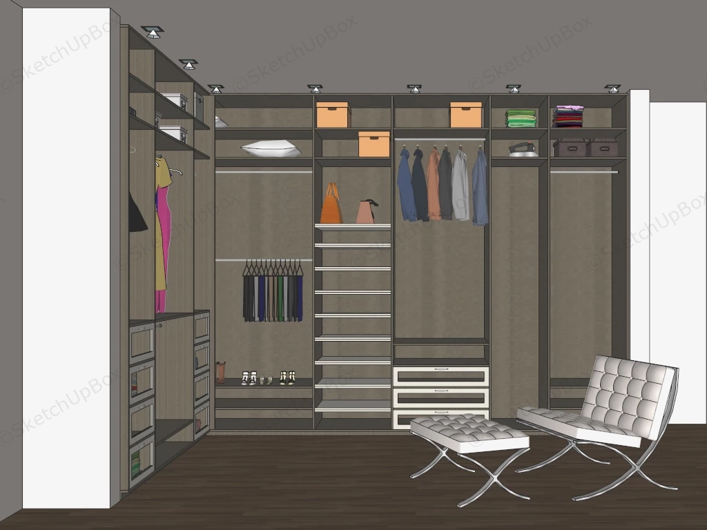 Small Dressing Room Ideas sketchup model preview - SketchupBox