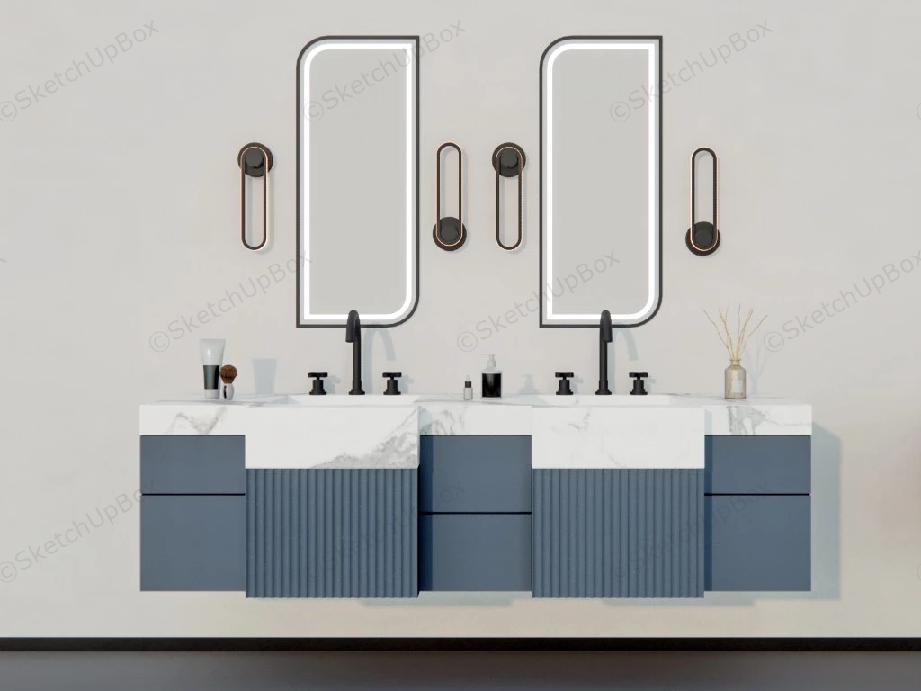 Bathroom Vanity Ideas Collection sketchup model preview - SketchupBox