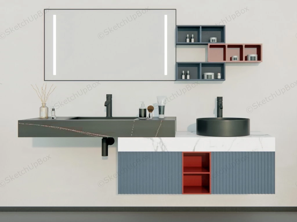 Bathroom Vanity Ideas Collection sketchup model preview - SketchupBox