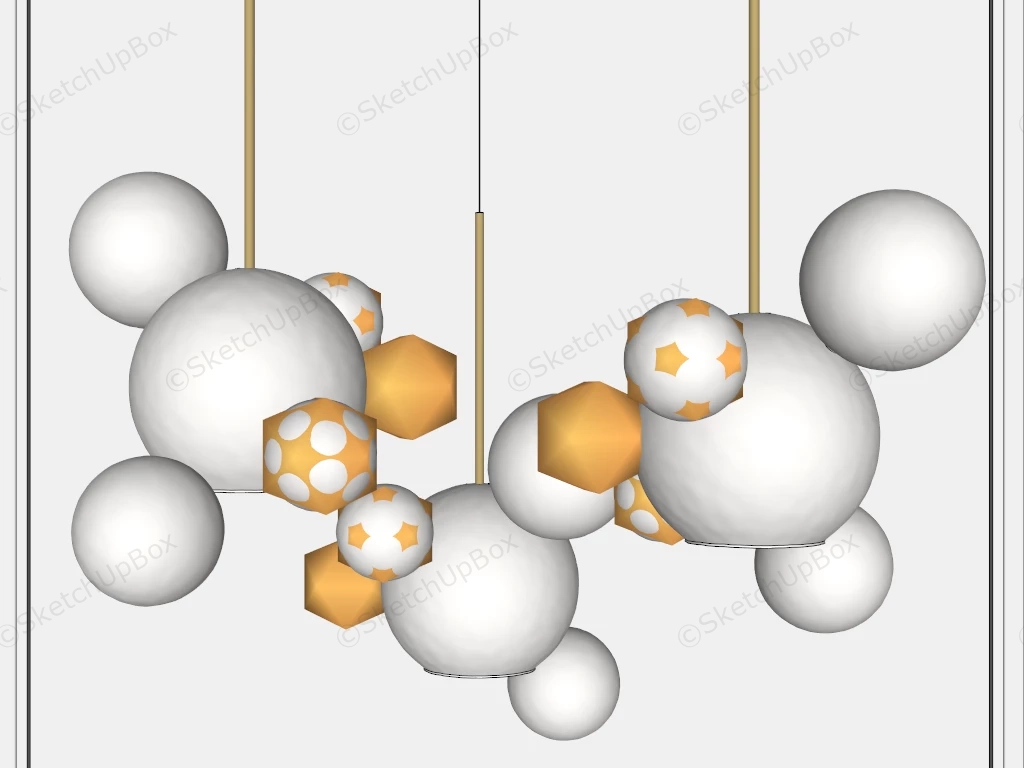 Globe Chandelier sketchup model preview - SketchupBox