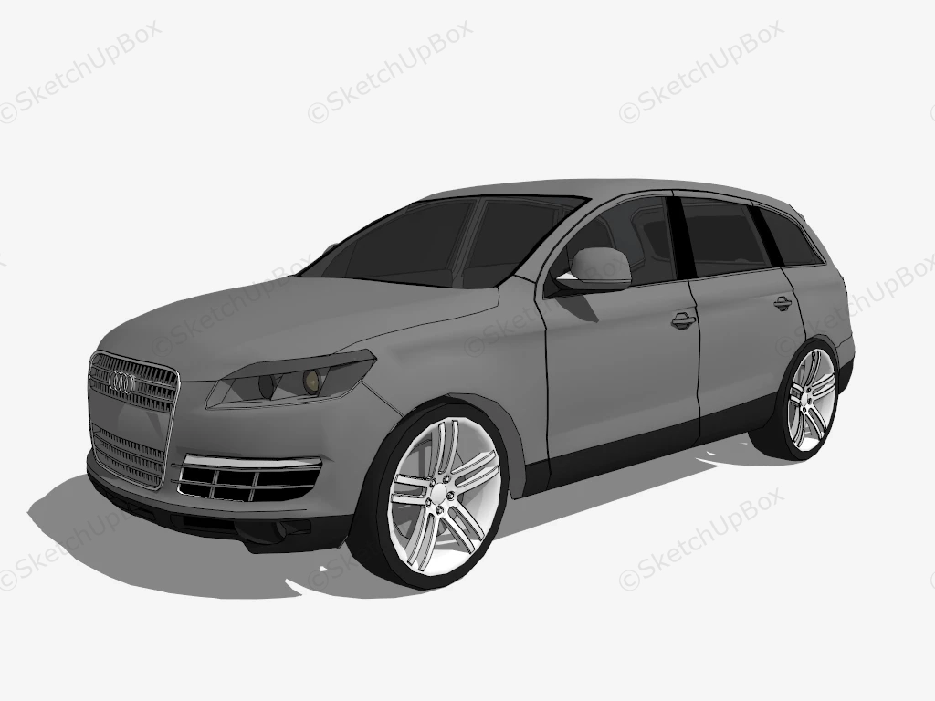 Audi Q7 sketchup model preview - SketchupBox