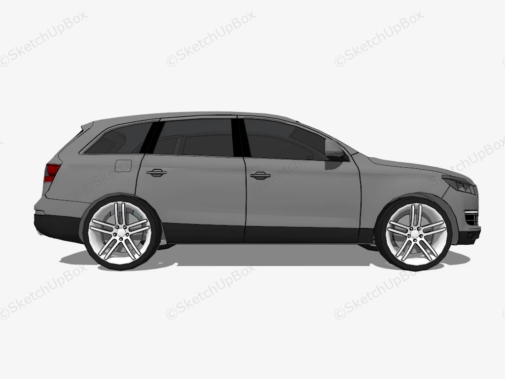 Audi Q7 sketchup model preview - SketchupBox