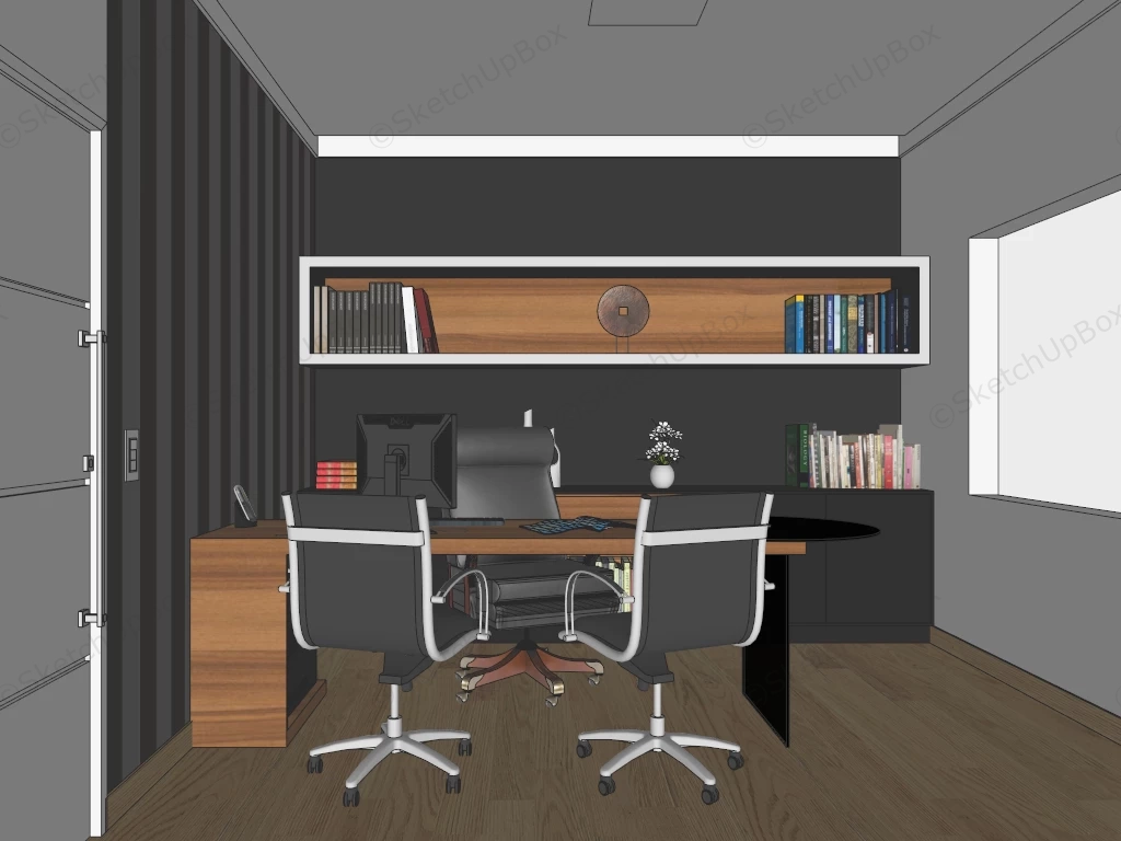 Manager Office Interior Design Idea sketchup model preview - SketchupBox