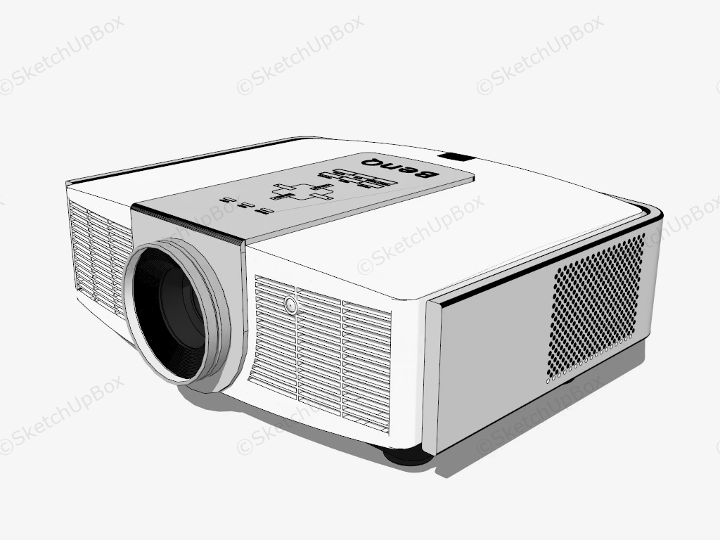 BenQ Projector sketchup model preview - SketchupBox