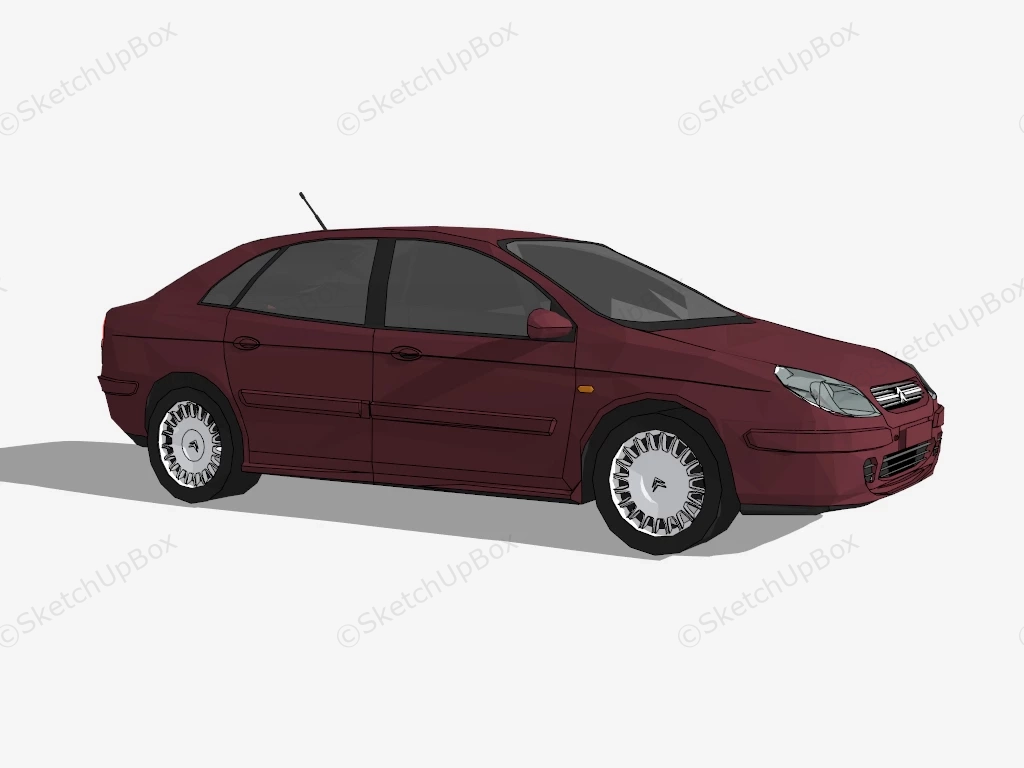 Citroen C5 Saloon sketchup model preview - SketchupBox