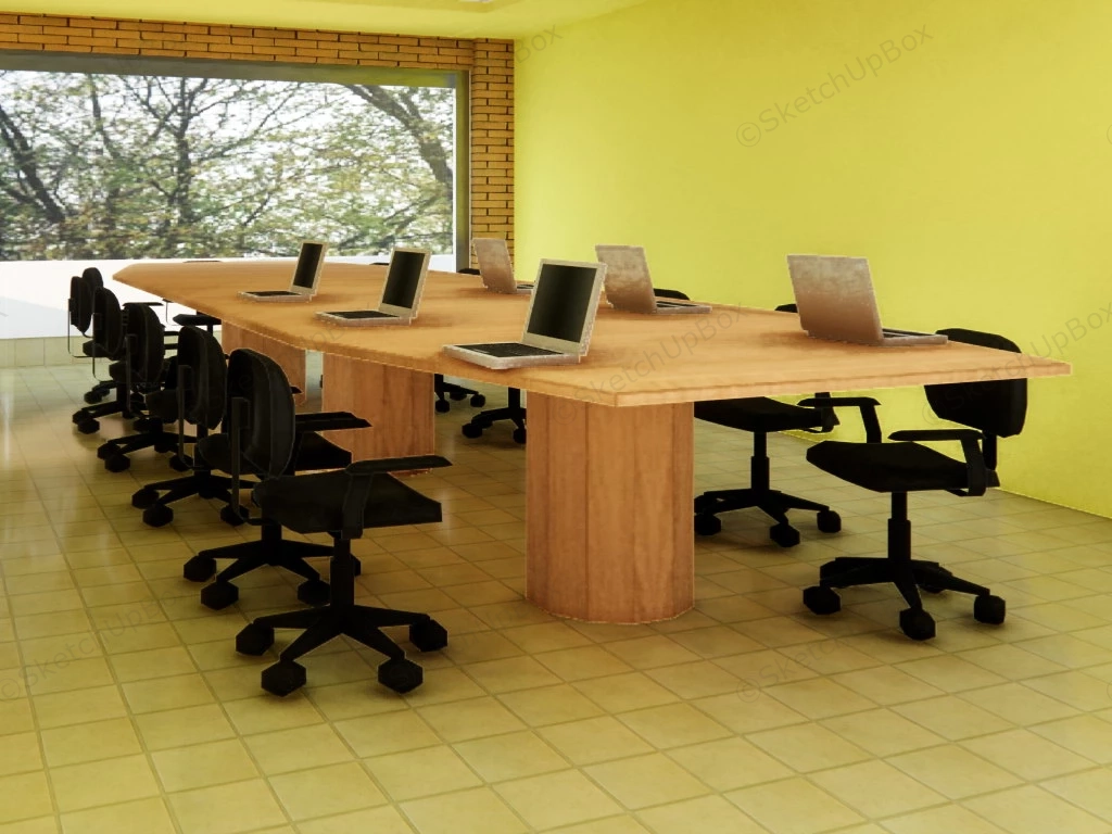 Office Meeting Room sketchup model preview - SketchupBox