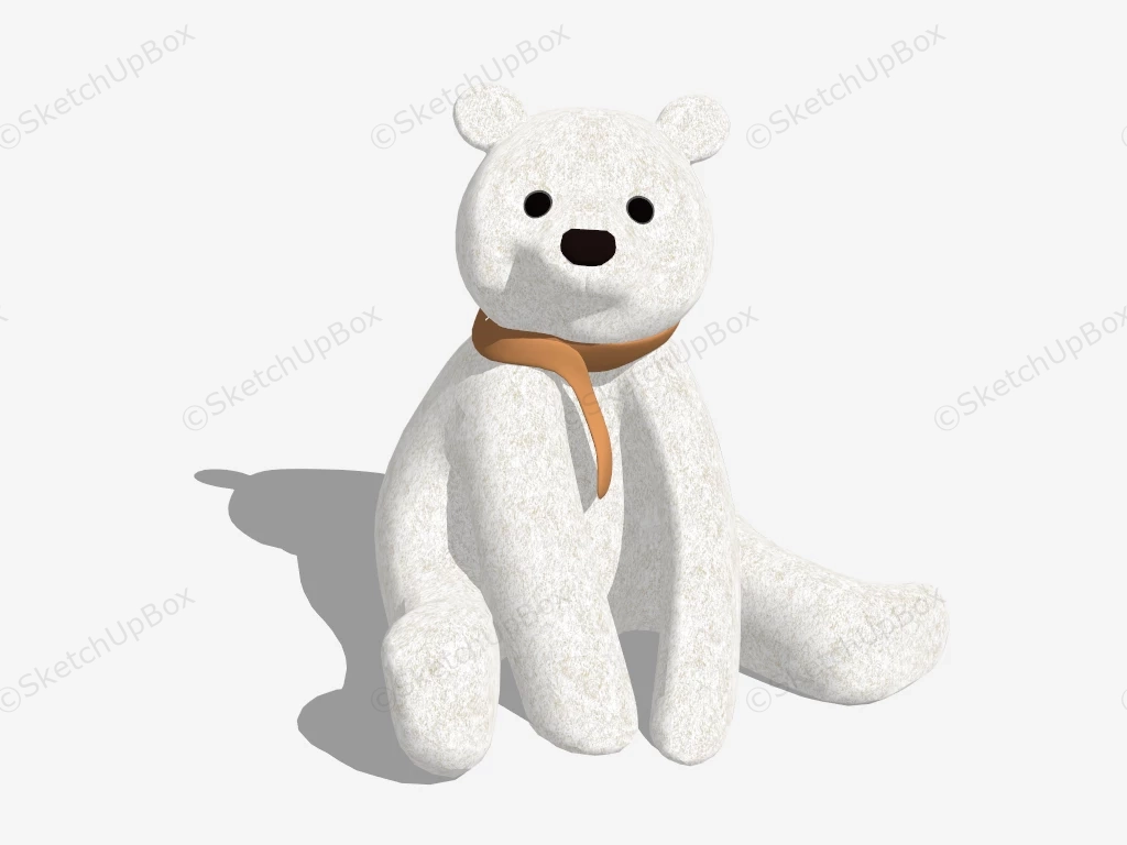 Polar Bear Toy sketchup model preview - SketchupBox