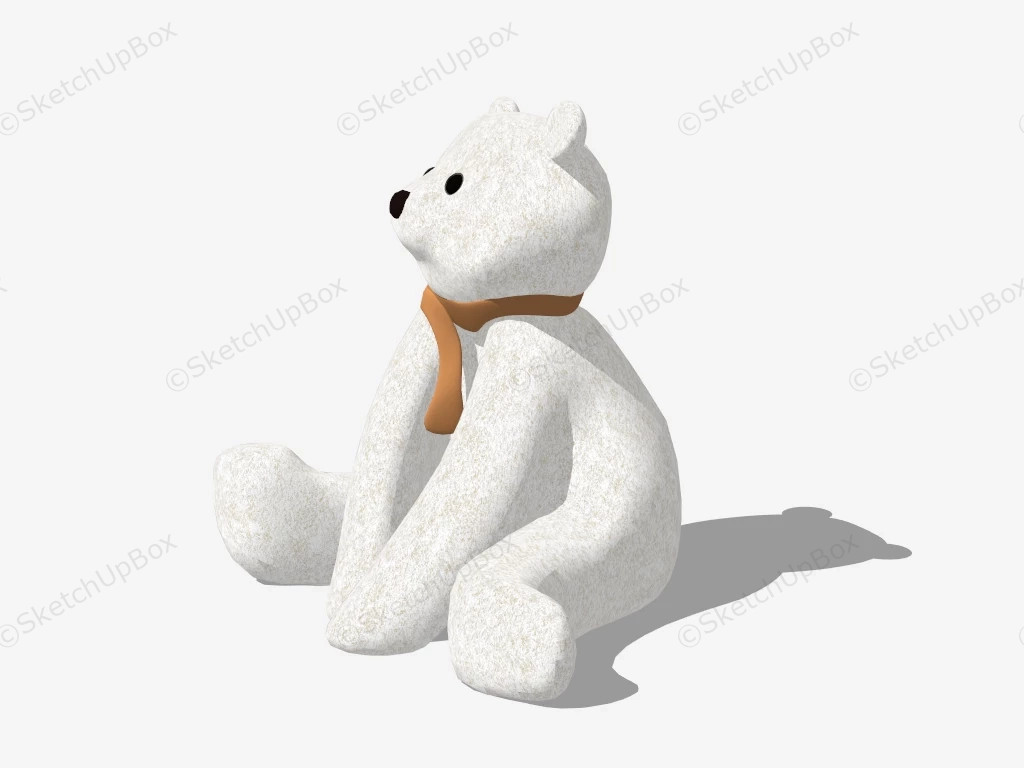 Polar Bear Toy sketchup model preview - SketchupBox