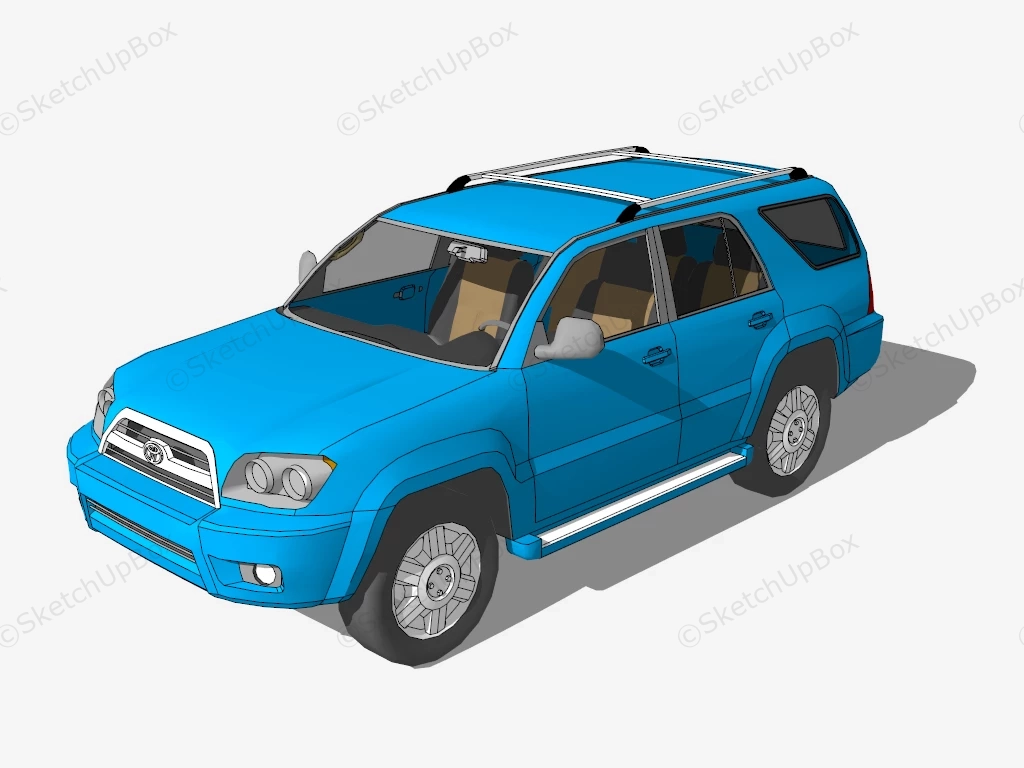 Toyota 4Runner sketchup model preview - SketchupBox