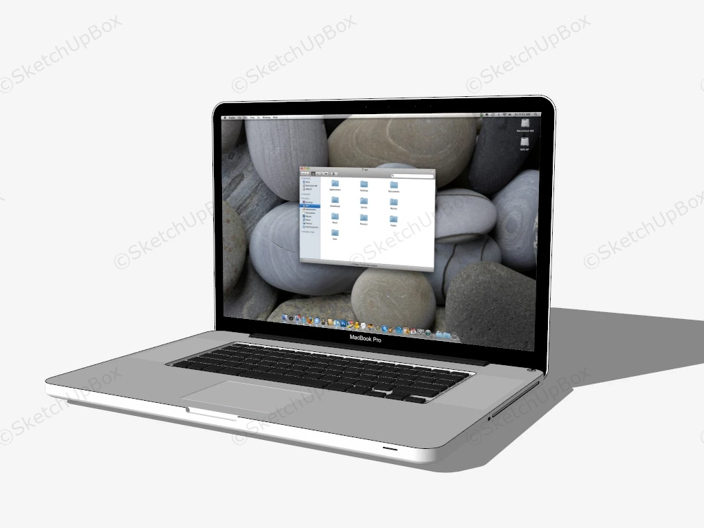 Apple MacBook Pro sketchup model preview - SketchupBox