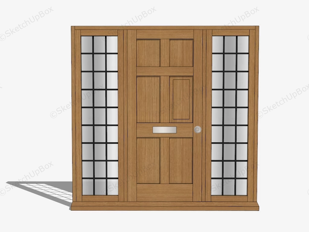 Exterior French Doors sketchup model preview - SketchupBox