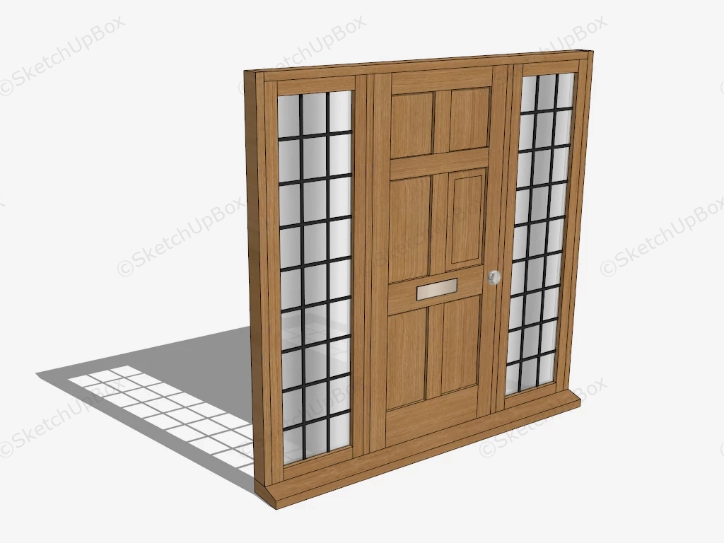 Exterior French Doors sketchup model preview - SketchupBox