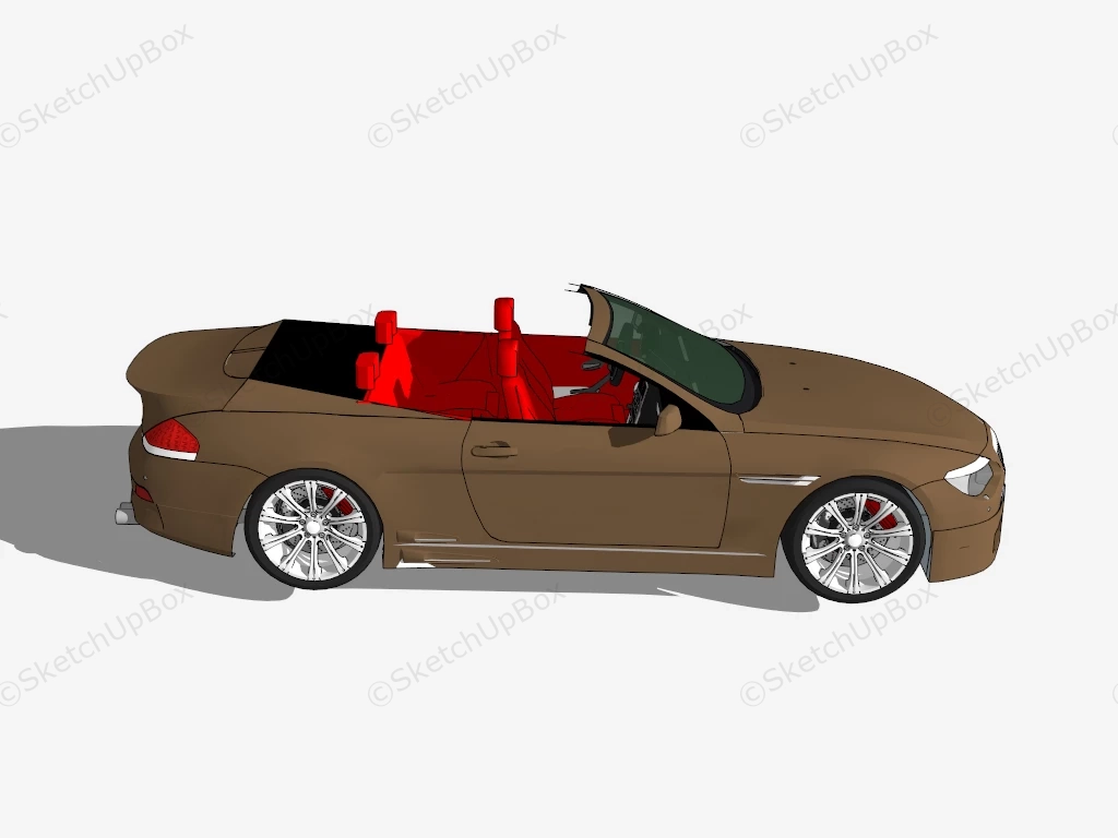 BMW M6 Convertible sketchup model preview - SketchupBox