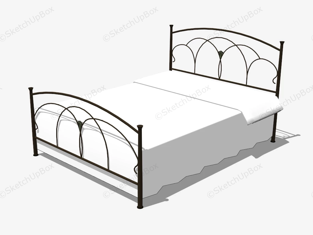 Black Iron Bed sketchup model preview - SketchupBox