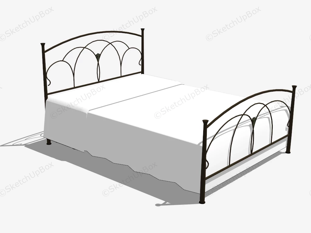 Black Iron Bed sketchup model preview - SketchupBox