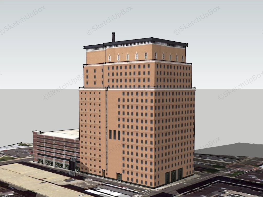 Classic Old Office Building sketchup model preview - SketchupBox