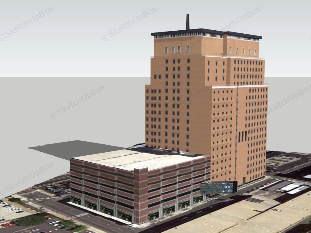 Classic Old Office Building sketchup model preview - SketchupBox