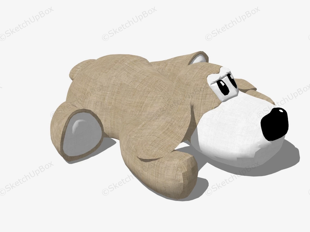 Stuffed Dog Toy sketchup model preview - SketchupBox